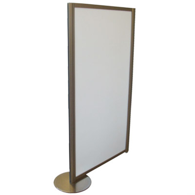 Stellwand System rundes Profil 4 Ecken