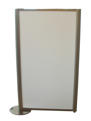 Stellwand System rundes Profil 4 Ecken