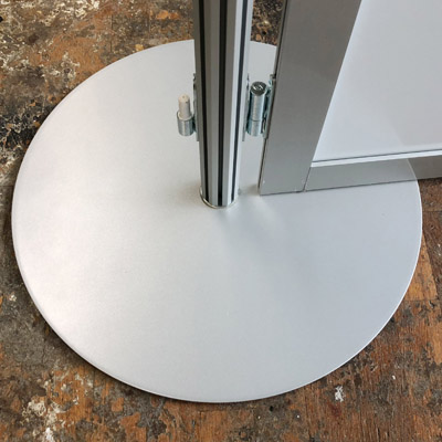 Systemstellwand magnetische Stellwand mit Tellerfuß