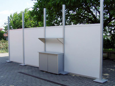 Stellwand System II Vierecksttze